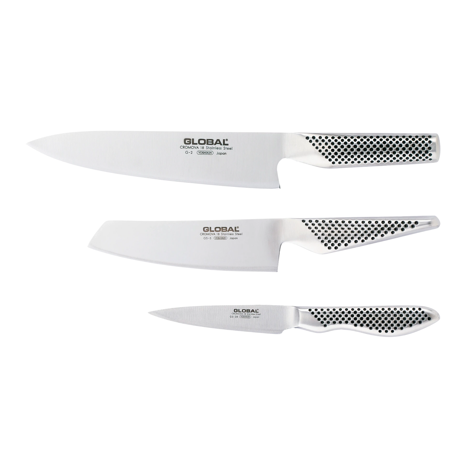 Global knivsett i 3 deler