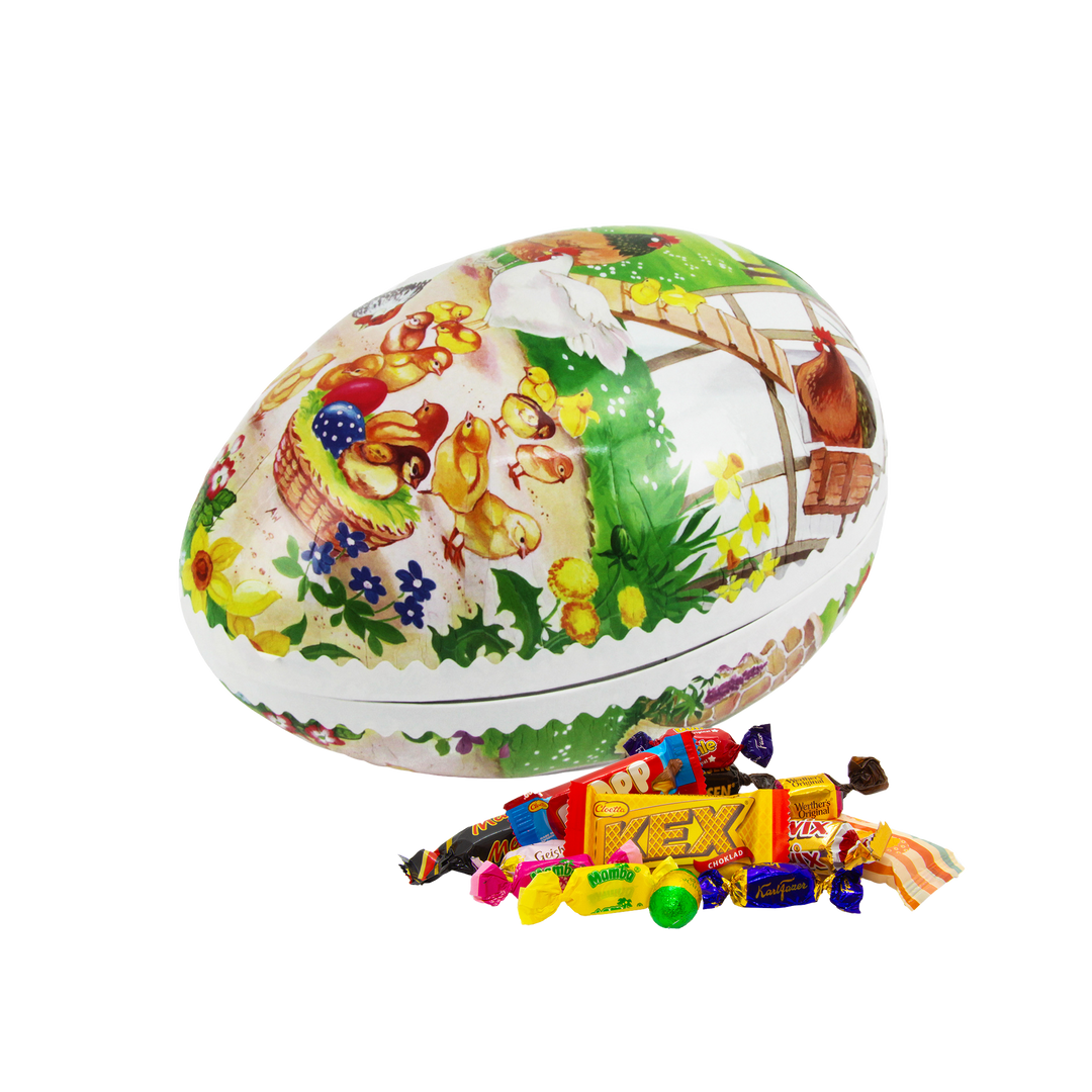 Påskeegg 25 cm - 1040 gram godteri