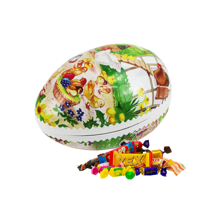 Påskeegg 25 cm - 1040 gram godteri