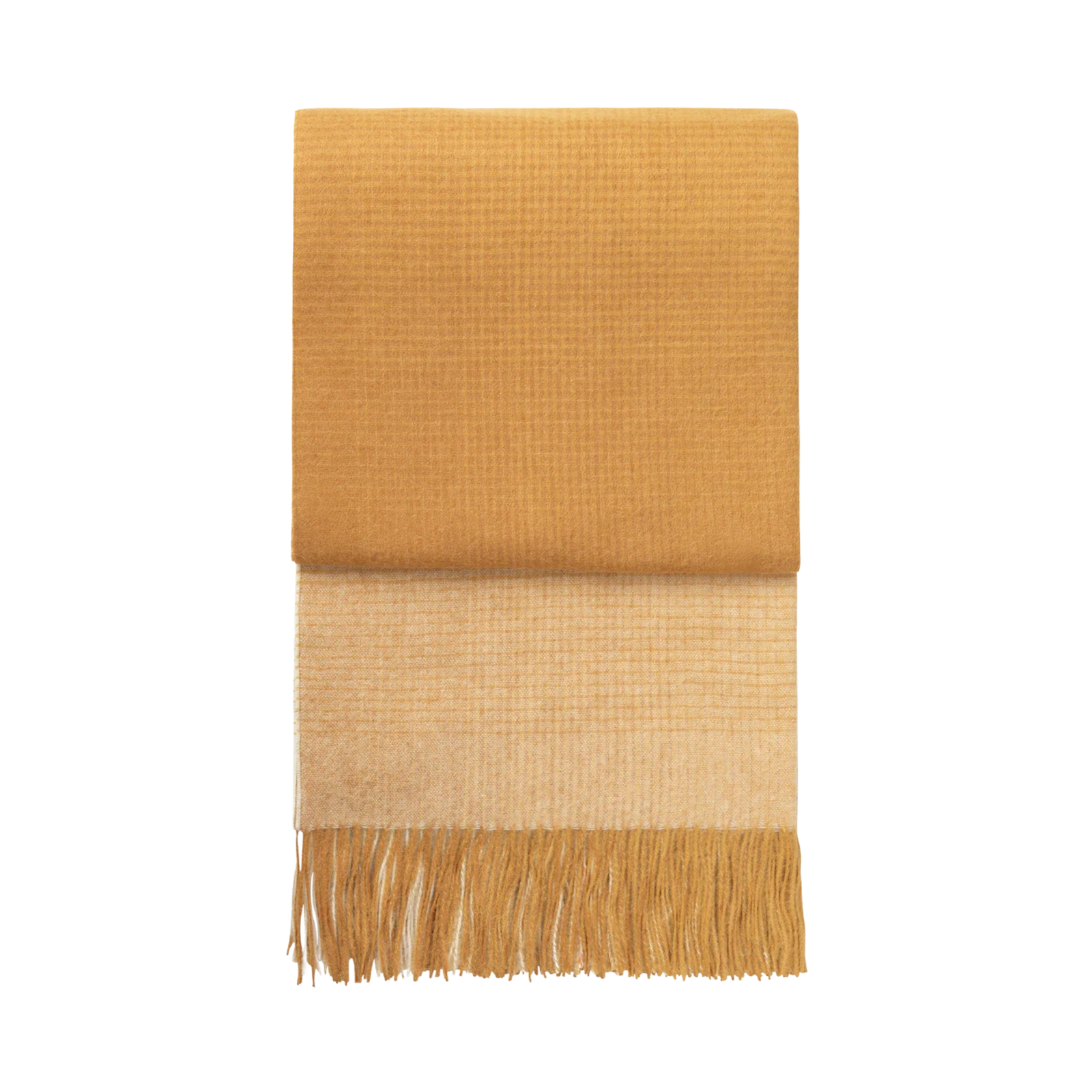 Elvang Horizon pledd yellow ocher